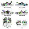 White EVA Clogs with Halloween Ghost Print, Lightweight Slip On Garden Shoes, Breathable Beach Sandals, Indoor Outdoor Slippers for Men Women