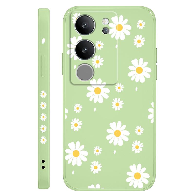 Daisy Petals Phone Case For VIVO V50 V40 V30 V29 V29E V27 V27E V25 V25E V23 V23E V21 V20 Y20 Y12 Y21 Y22 Y50 Y35 Y76 Pro 4G 5G