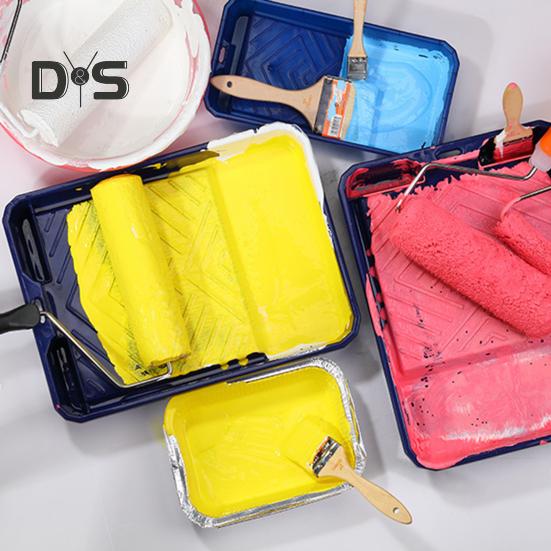 Plastic Paint Tray with Paint Pan Liners Large Capacity Reusable Easy To Clean Paint Roller Tray Liners Set