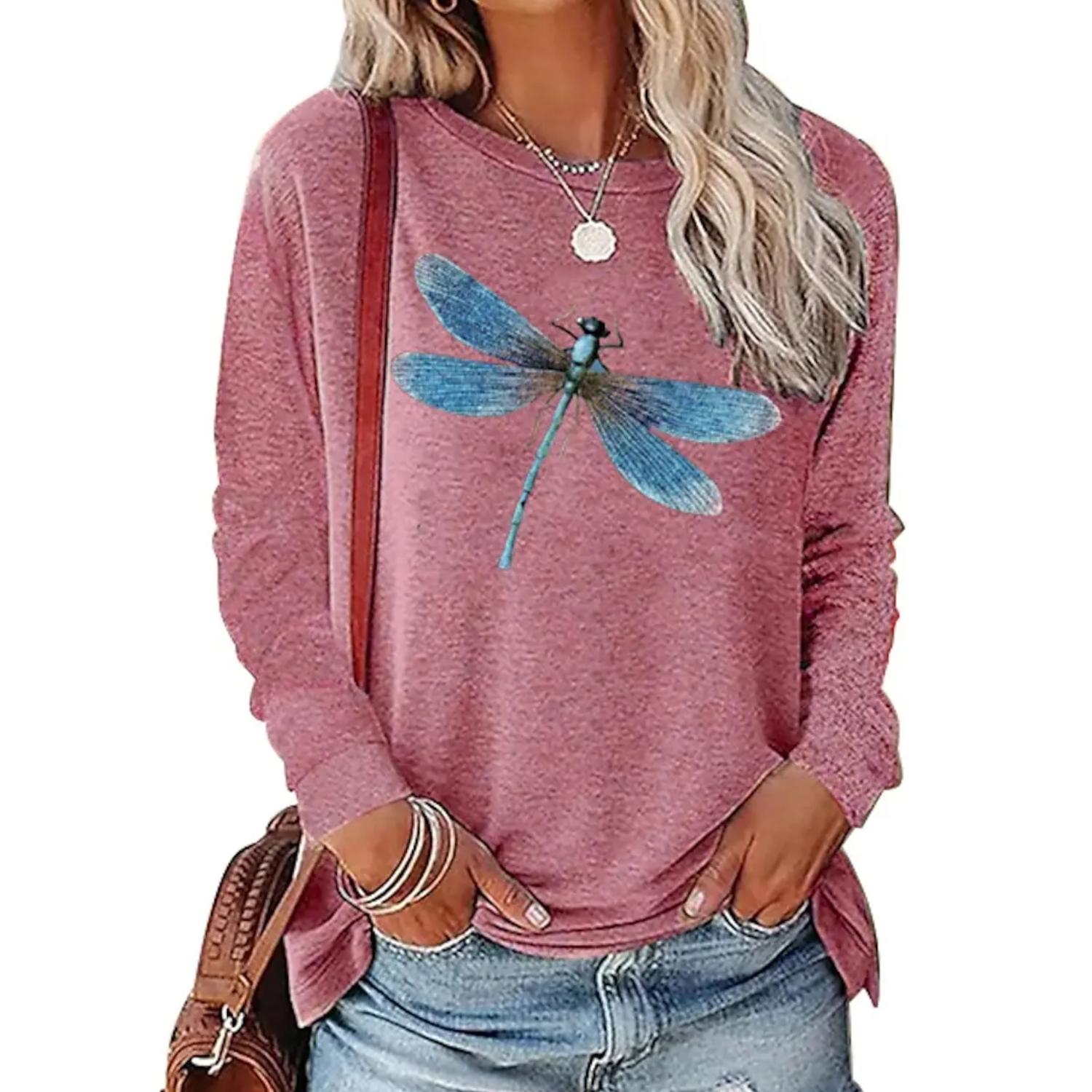 

Летняя и осенняя женская футболка с длинными рукавами с 3D принтом, свободный пуловер большого размера с длинными рукавами 6XL