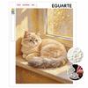5D Pearl Kit Pearl Cat Golden Sparkle Design DIY Enamel Art for Living Room Bedroom Wall Decoration Handmade Gift