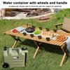 28L Camping Water Container Water Bucket No Leakage with Faucet&Wheel Camping Water Jug Camping Water Storage Carrier Water Tank