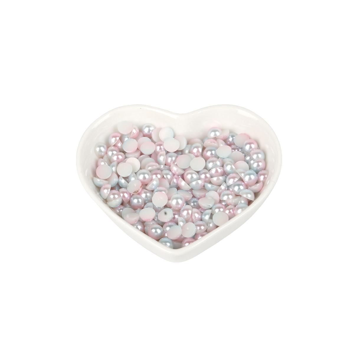 

ABS искусственный жемчуг красочные бусины без отверстий DIY пластиковые акриловые бусины для изготовления ювелирных изделий 6mm 200pcs светло-зеленый/светло-розовый