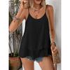 Strapless Sleeveless Double-layer Flowing Suspender Summer Fashion Comfortable Versatile Loose Casual Women Vest