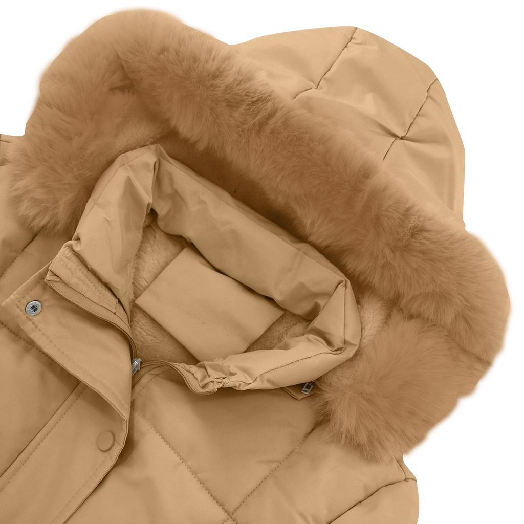 Damska krótka zimowa ciepła bawełniana kurtka jednorzędowa z zamkiem błyskawicznym