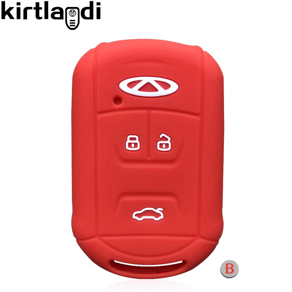 Silicone 3 Buttons Remote Case Key Cover Protection Holder for Chery Tiggo 8 3 5 Tiggo 4 GX Arrizo 5 Key Case 2019 2020 2021