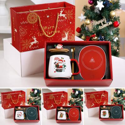 Yousheng Coffee Cup Warmer with Mug Set Electric Heated Coffee Warmer Ceramic Coffee Mug Set for Coffee Tea Water Milk Coco Christmas Gifts for Coffee