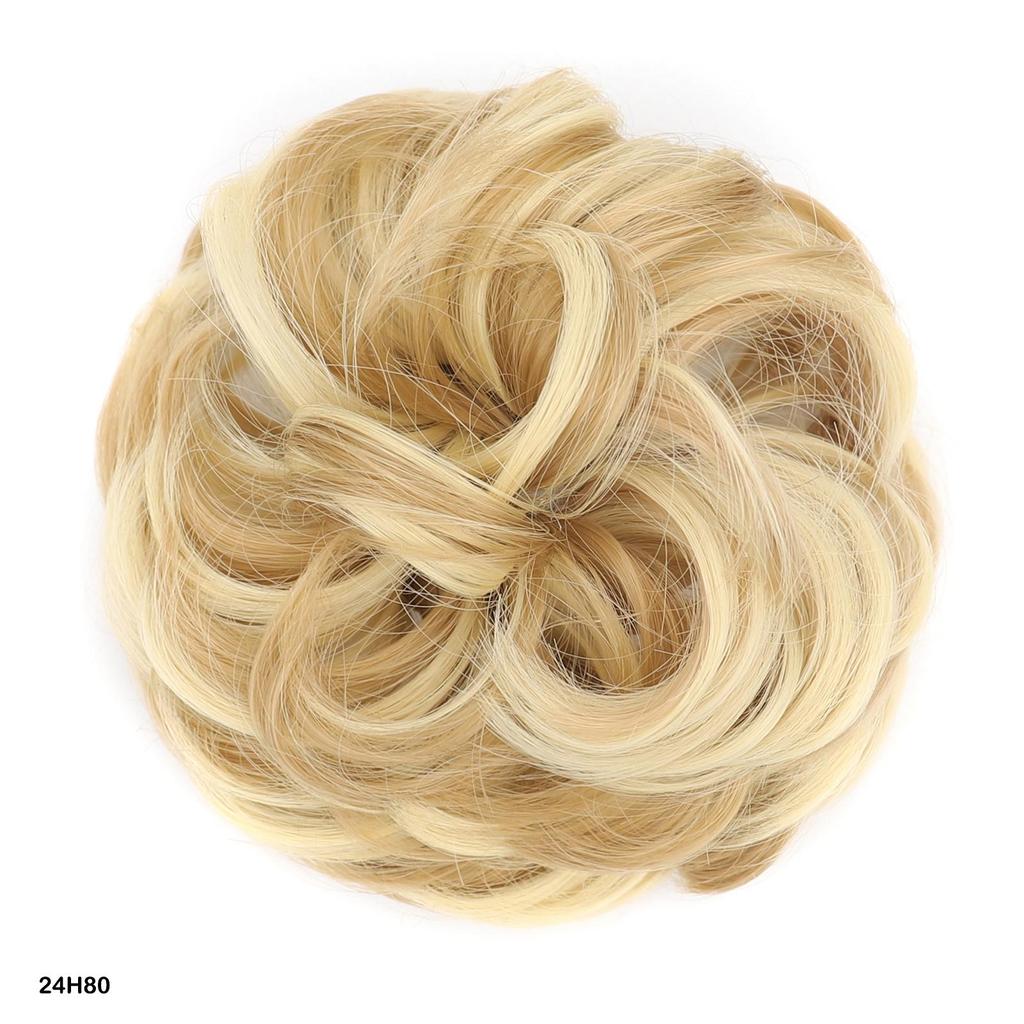 Syntetický rozcuchaný drdol Vlasové příčesky Styl ptačího hnízda pro ženy - Nadýchaný Vlnitý Kudrnatý Chignon Nastavitelný Design