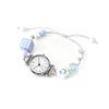 Niche Dopamine Sea Blue Small Fresh And Compact Student Bracelet Watch Pull-Out Design Quartz Watch