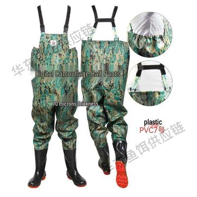 Unisex Waterproof Fishing Waders with Boots: Durable One-Piece Suit for Anglers, Ideal for Catching Fish and Staying Dry.