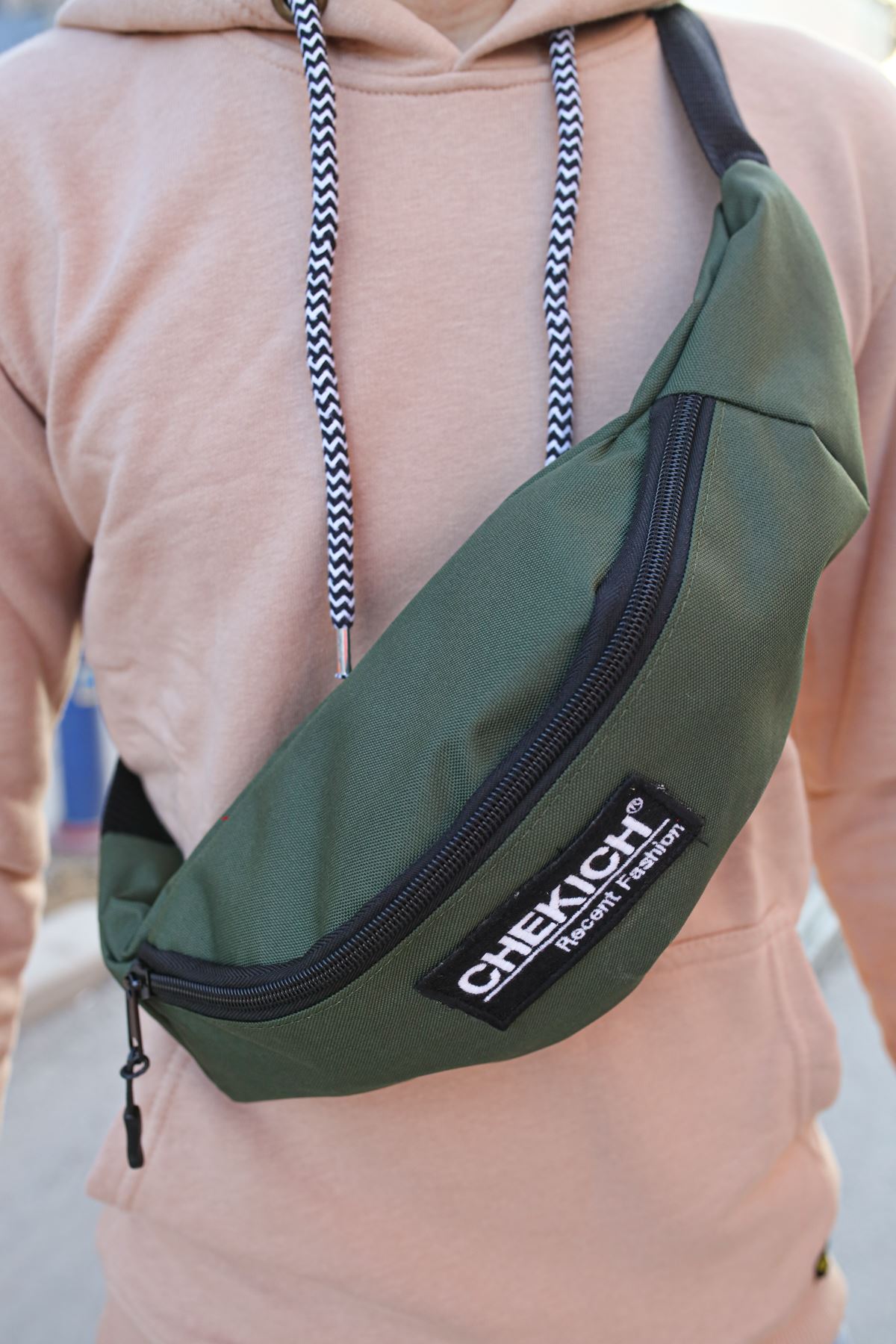 

CHEKİCH New Collection CNT002 Linen Men Crossbody Bag White Black Brown Tan STD