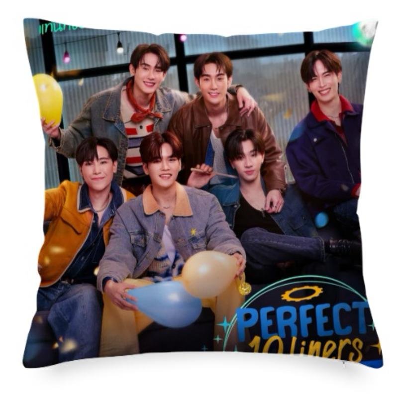 Perthsanta Juniormark Forcebook Double-Sided Printing Pillowcase Thai Tv Perfect 10 Liners Home Sofa Car Decor Cushion Cover
