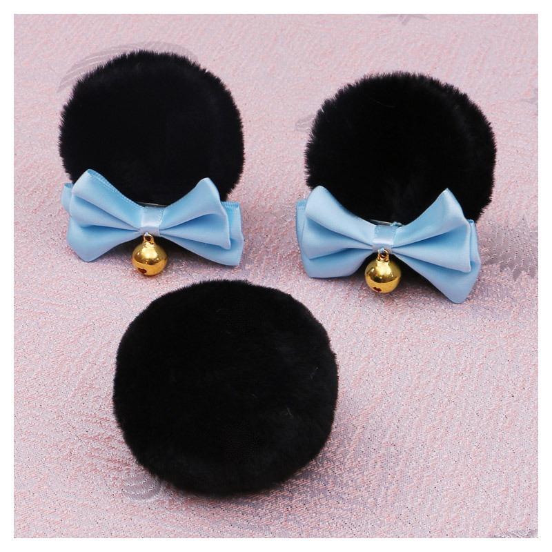 A handmade cute olita hair accessories lo lady edge clip J animal ear hairpin double bow bear ear pair clip