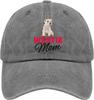Westie Mom Dog Lover Graphic Baseball Cap Adjustable Polyester Casual Dad Hat for Unisex