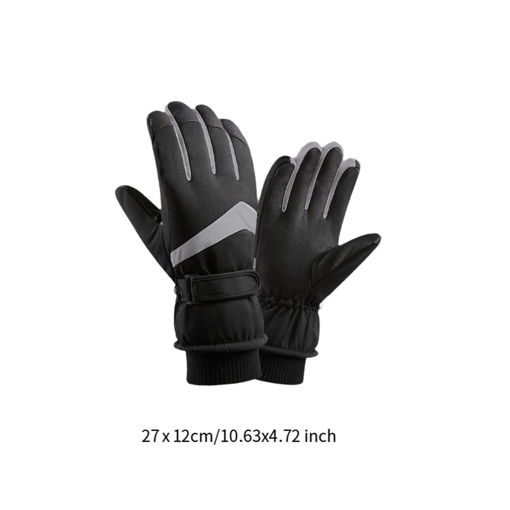 Winter Warm Gloves Skiing Gloves Non Slip Wear Resistant 1 Pair Windproof Snow