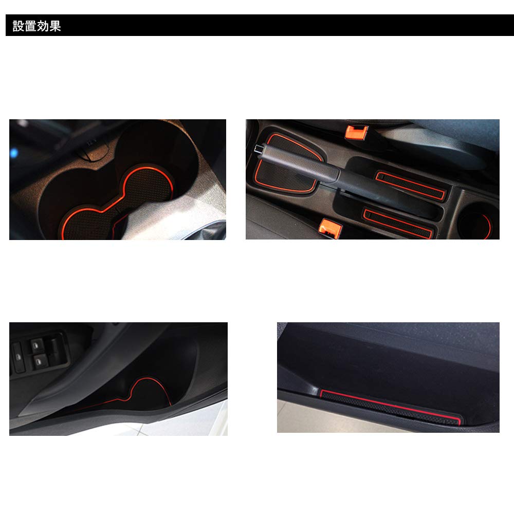 Honda New Fit Interiör Gummi Typ A FIT3 Delar Dörrficka Konsol Set GK3/GK4/GK5/GK6 GP5/GP6 Mattor, (Netto), & Tillbehör, Golvmattor, Golvmattor, 14-delars