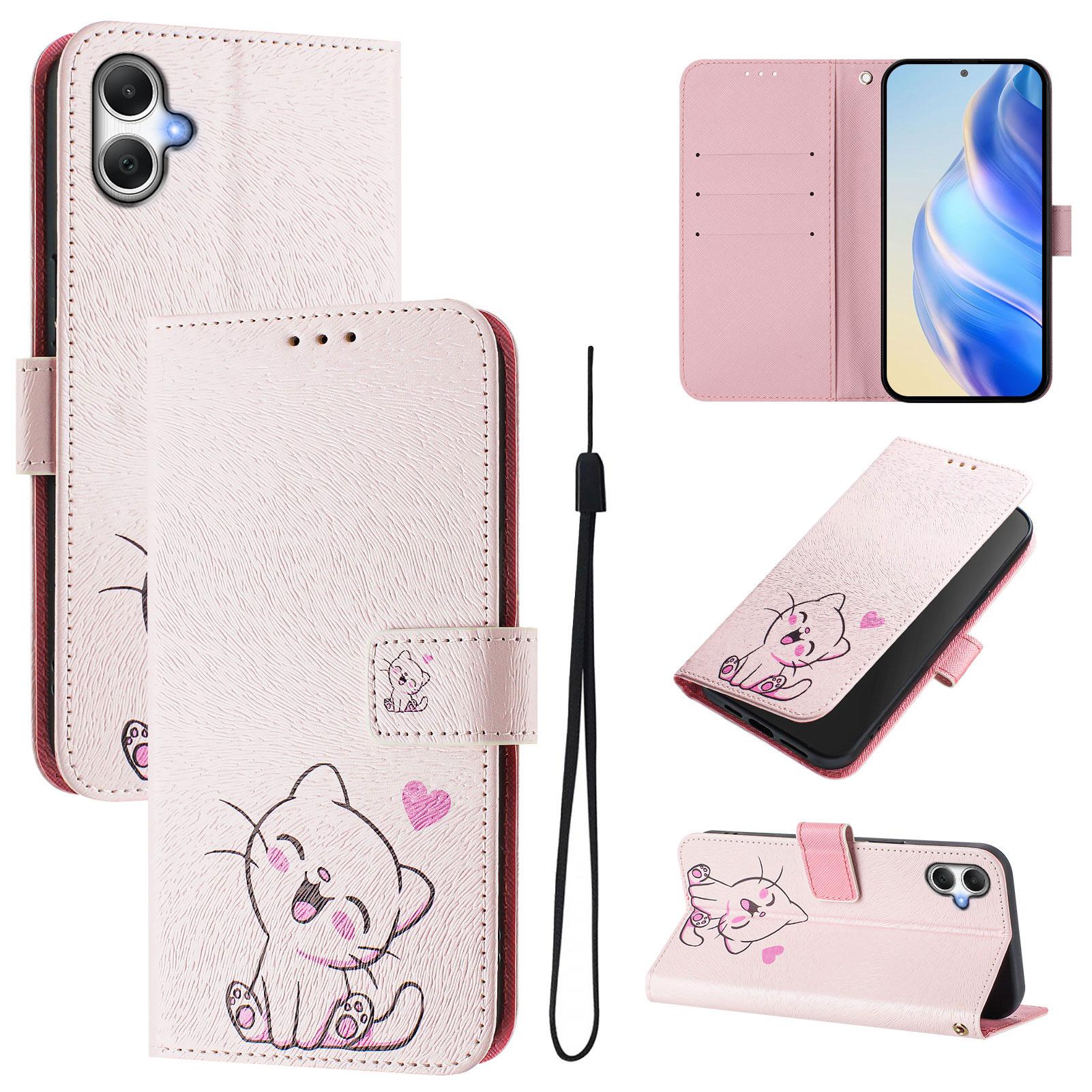 

For Samsung Galaxy A06 4G Case Pattern Printing Wallet Phone Cover with Strap A