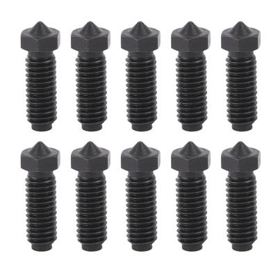 10 Pcs 3D Printer Nozzle Replacement for Anycubic Kobra 3 3 Combo S1 S1 Combo 3D Printer Hardened Steel Extruder Nozzle