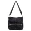 Fashi Denim Solid Color Zipper Crossbody Bags 2026 hot sale Buckle Commuting Bags for Women Autumn Versatile Shoulder Bag