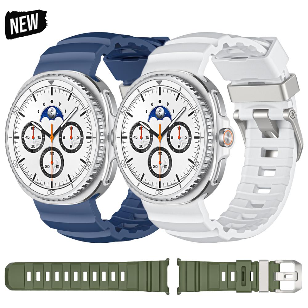 Silikonarmband für Samsung Galaxy Watch 8 44mm 40mm Weiches Sportarmband für Samsung Galaxy Watch 8 Classic Armband 46mm Zubehör