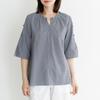 Dedra Button Check Blouse   99 Size  Tbf3209