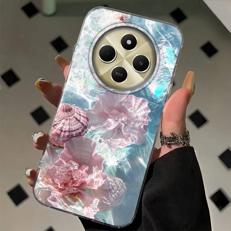 Summer Seashell Seaside Wave Beach Girls Women Case For Xiaomi Poco X3pro X5 M6 X6 X3 NFC M5s M6 X7 Pro C75 C61 Fundas Cover