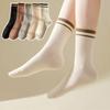 10Pairs Simple Mid-calf Socks Patchwork Women Tube Socks Ins Stripe Socks  Girl