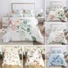 Rustic Flower White Bedding Set Microfiber Tree Leaves Floral Duvet Cover Set 3D Print Quilt Cover With Pillowcases Room Decor