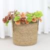 Juran Nordic Rattan Woven Flower Basket: Large Decorative Floor Pot for Fiddle-leaf Fig and Green Plants.