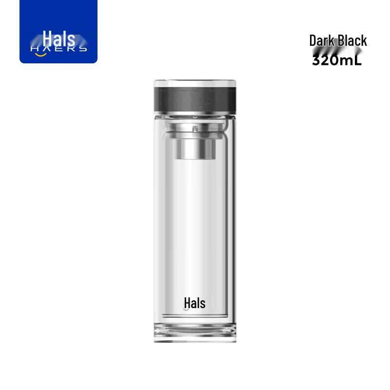 HAERS Double-Layer Glass Tea Infuser Bottle