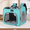 Large Transparent Foldable Outdoor Cat Carrier - Double Shoulder, Multi-functional, Solid Color