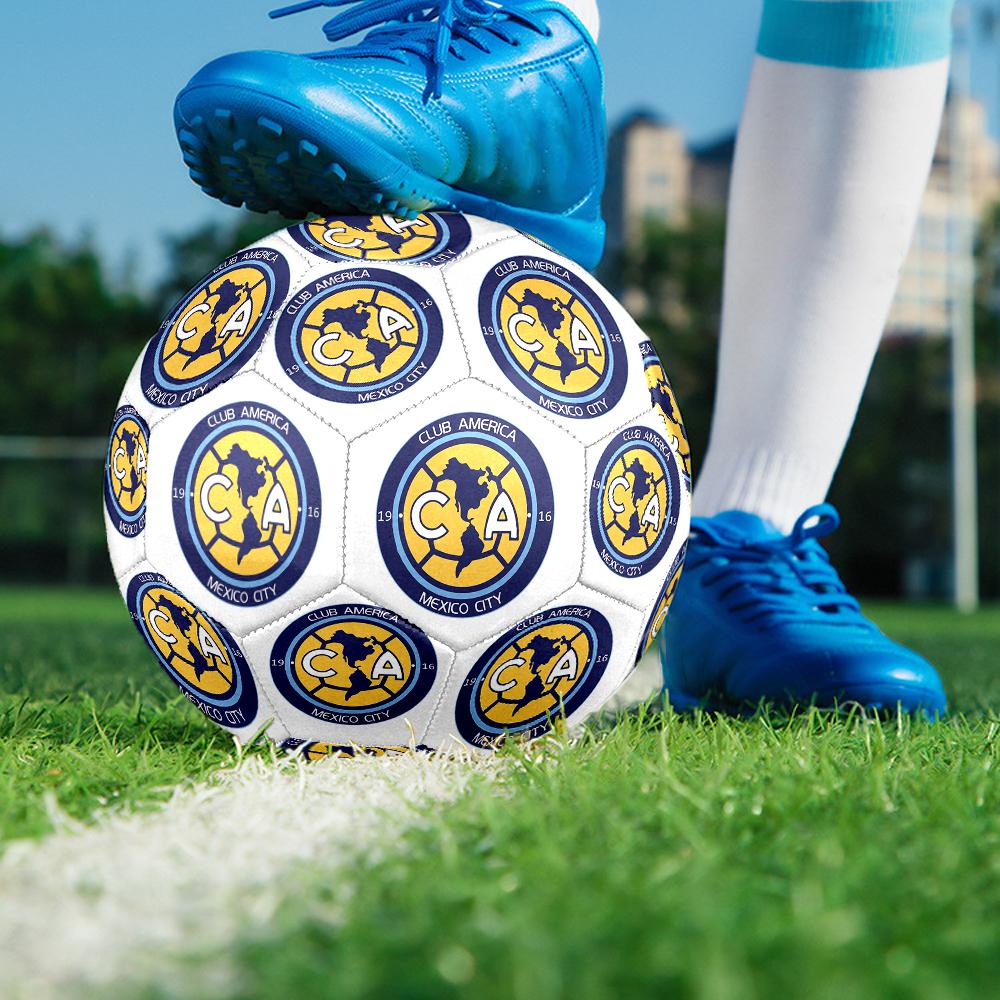 Club America Soccer Ball, colorful, suitable for all ages, machine-stitched, PVC material, competition grade, durable and high bounce
