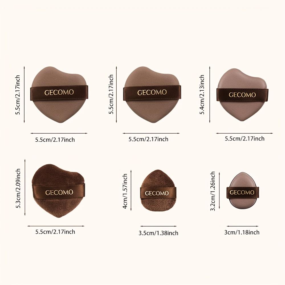 6PCS Makeup Beauty Sponge Foundation Loose Powder Blusher Blending Puffs Smooth Dry Wet Use Cosmetic Applicator Tool Wholesale