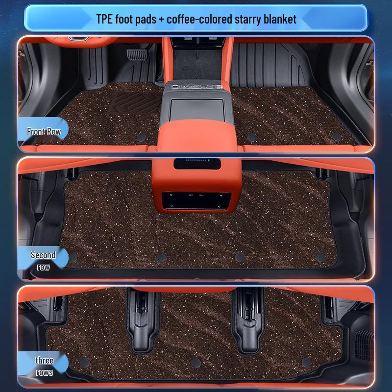 BYD Tang L 2025 Floor Mats TPE Interior Accessories