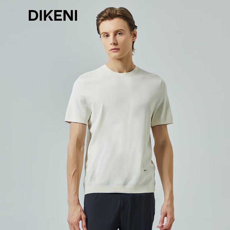 DIKENI Men s Round Neck Short Sleeve Knit Shirt L (50)