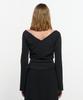 Kimjisu Cross-Draped Top _ Black