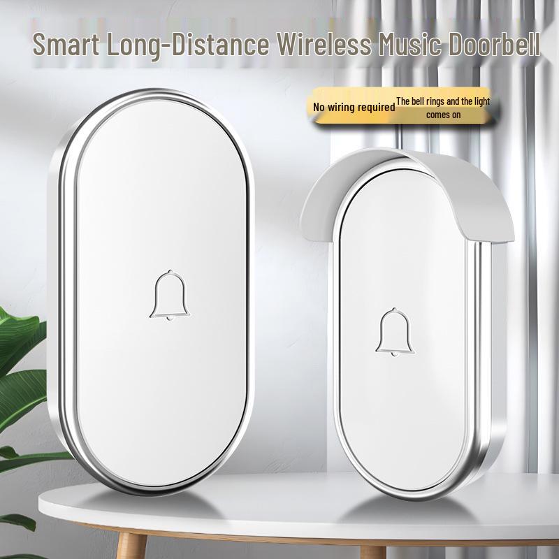 Wireless Long-Distance Smart Doorbell with Waterproof Electronic Pager
