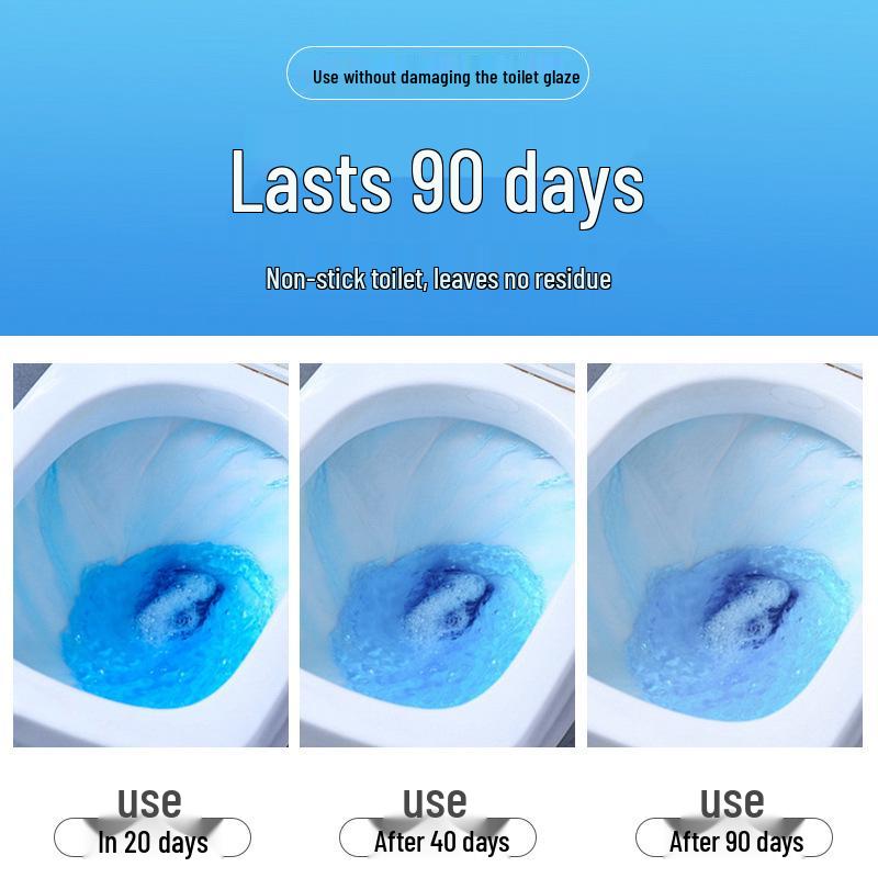 Lucky Cat Blue Bubble Toilet Cleaner & Deodorizer - Bathroom Odor Eliminator and Air Freshener