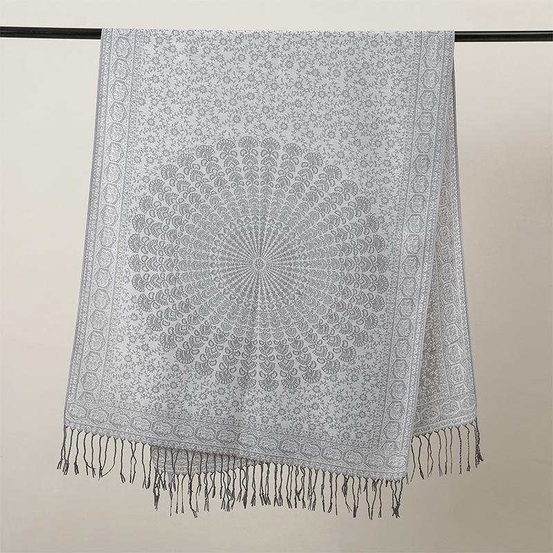 Marca de luxo Outono Cashmere Pashmina Xale Senhora Envoltório Quente Inverno Lenços Design Impressão Feminino Foulard Algodão Estolas Cachecol