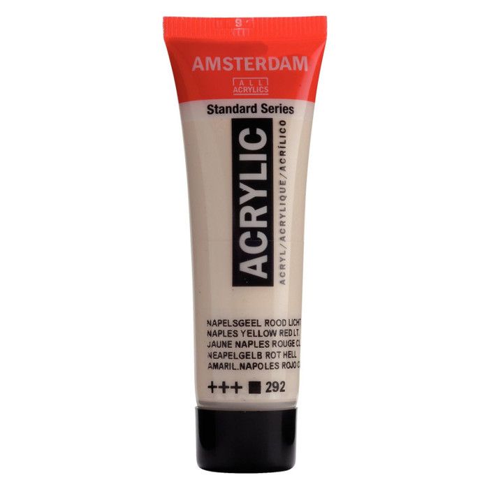 Acrylfarbe - Amsterdam - Acrilico Standard - Neapelgelb Rötlich - 20 ml - Mattes Finish