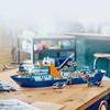 Byggeklosser Arctic Explorer Ship Killer Ozean Whale Shark Barneleker Monteringsgave