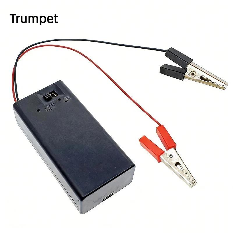 1Pcs New Batteries Plastic Shell 3X Aa Rectangular Embedded Battery Holder Storage Box Case 4.5V With Cover