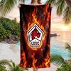 LOSC Lille FC Print Quick Dry Beach Towel Microfiber Absorbent Portable Travel Swimming Towel