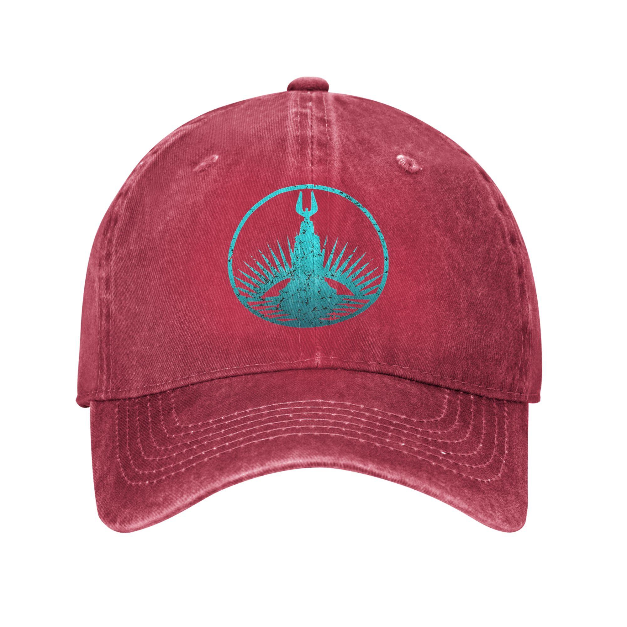 Unisex Baseball Hats Bioshock Rapture Teal Faded  Denim Fabric Streetwear Baseball Caps Hip Hop Cap Casquette One Size
