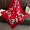 90*90cm Hair Scarf Women Shawls Fashion Beach Silk Scarves  Luxury Kerchief Popular Print Square Bandannas Foulard Headscarf