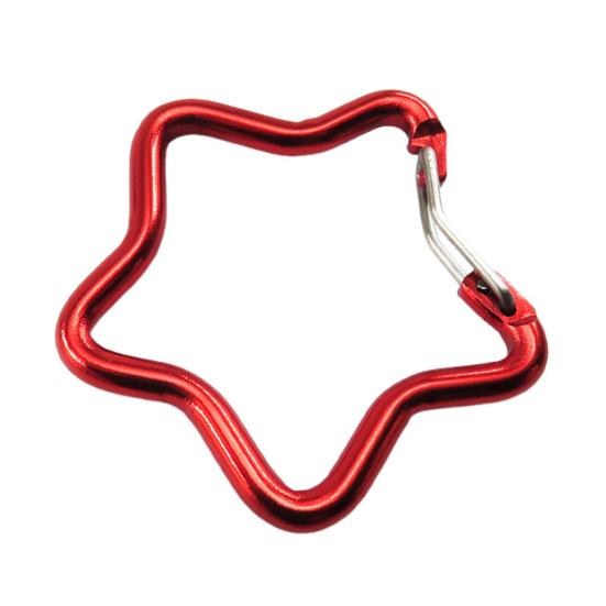 5 stk Femspissstjerneformet Karabinkrok Kraftig Aluminiumslegering Bærbar Lettvekt Utendørs Camping Klatring Snapkrok Klemme Hengende Spenne