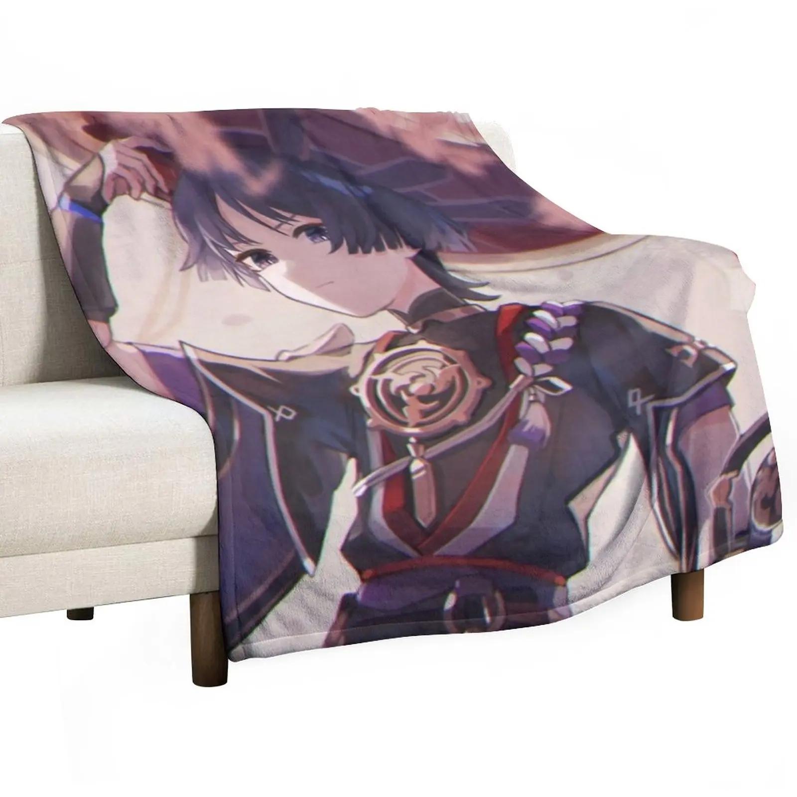 

Genshin Scaramouche #2 Throw Blanket Soft Plush Плед пухнаста ковдра 30x40in