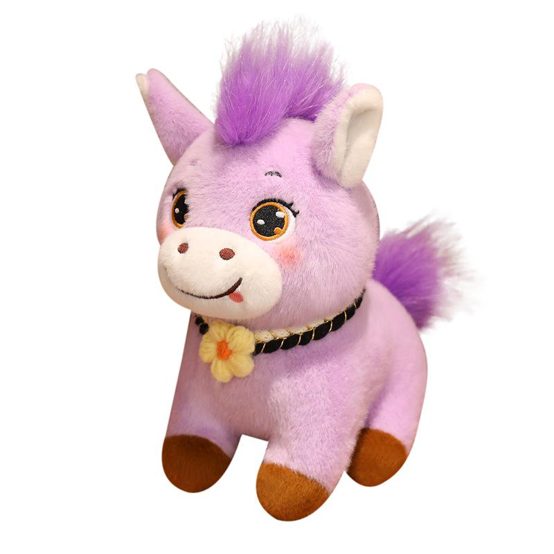 Year of the Horse Fluffy Pony Plush Mascot - Office & Home Decoration Gift