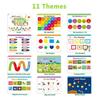 Preschool Montessori Toys, Newest Version Busy Book, Preschool Activity Binder, Busy Board with 11 Themes Autism Toys Book for Toddler
