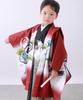 Kimono Haori and Full Hawk Kabuto Matsu B Tachi Kabuto Crimson Indigo Hakama String Length [KYOETSU] 5-Year-Old Boy's Shichi-Go-San Set, Hakama, Set,